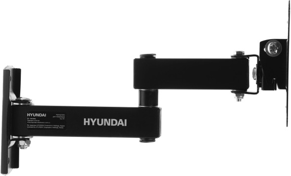 Кронштейн для телевизора Hyundai GL-N1 черный 10&amp;quot;-27&amp;quot; макс.15кг настенный поворотно-выдвижной и наклонный