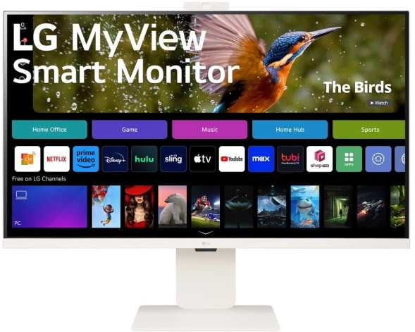 Монитор LG 31.5&amp;quot; MyView 32SR85U-W белый IPS LED 16:9 HDMI M/M Cam матовая HAS 400cd 178гр/178гр 3840x2160 60Hz 4K USB 7.7кг