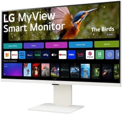 Монитор LG 31.5&amp;quot; MyView 32SR85U-W белый IPS LED 16:9 HDMI M/M Cam матовая HAS 400cd 178гр/178гр 3840x2160 60Hz 4K USB 7.7кг