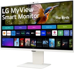 Монитор LG 31.5&amp;quot; MyView 32SR85U-W белый IPS LED 16:9 HDMI M/M Cam матовая HAS 400cd 178гр/178гр 3840x2160 60Hz 4K USB 7.7кг