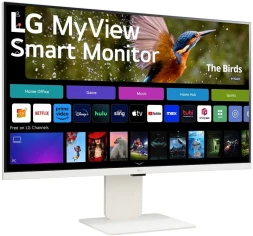 Монитор LG 31.5&amp;quot; MyView 32SR85U-W белый IPS LED 16:9 HDMI M/M Cam матовая HAS 400cd 178гр/178гр 3840x2160 60Hz 4K USB 7.7кг