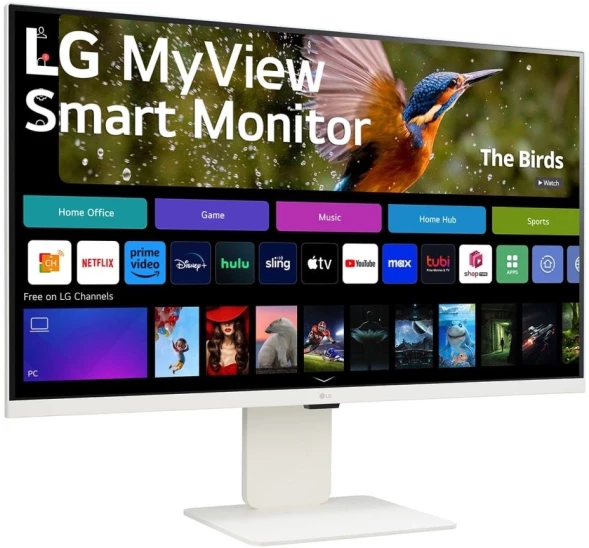 Монитор LG 31.5&amp;quot; MyView 32SR85U-W белый IPS LED 16:9 HDMI M/M Cam матовая HAS 400cd 178гр/178гр 3840x2160 60Hz 4K USB 7.7кг