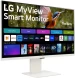 Монитор LG 31.5&amp;quot; MyView 32SR85U-W белый IPS LED 16:9 HDMI M/M Cam матовая HAS 400cd 178гр/178гр 3840x2160 60Hz 4K USB 7.7кг