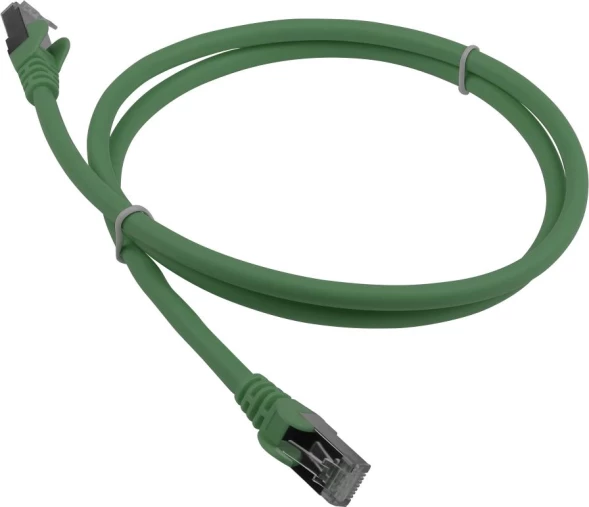 Патч-корд Lanmaster LAN-PC45/S6A-5.0-GN FTP RJ-45 вил.-вилка RJ-45 кат.6A 5м зеленый LSZH (уп.:1шт)