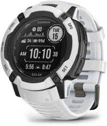 Смарт-часы Garmin Instinct 2X Solar 50мм 1&amp;quot; MIP корп.белый/черный рем.белый (010-02805-04)