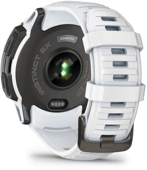 Смарт-часы Garmin Instinct 2X Solar 50мм 1&amp;quot; MIP корп.белый/черный рем.белый (010-02805-04)