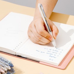 Ручка гелев. автоматическая Deli Linfini EG86-BK ассорти/ассорти черн. черн. блистер ев. (12шт) линия 0.5мм 12 ручек