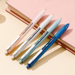 Ручка гелев. автоматическая Deli Linfini EG86-BK ассорти/ассорти черн. черн. блистер ев. (12шт) линия 0.5мм 12 ручек