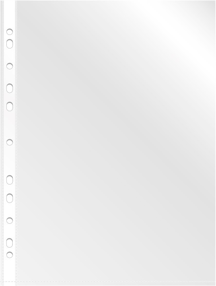 Папка-вкладыш Бюрократ СуперЛюкс -100G/25 глянцевые А4+ 100мкм (упак.:25шт)