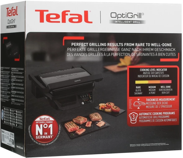 Электрогриль Tefal GC7P0810 2000Вт черный/серебристый