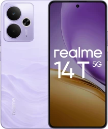 Смартфон Realme RMX5078 14T 5G 128Gb 8Gb фиолетовый моноблок 3G 4G 2Sim 6.67&amp;quot; 1080x2400 Android 15 50Mpix 802.11 a/b/g/n/ac NFC GPS GSM900/1800 GSM1900 Protect