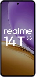 Смартфон Realme RMX5078 14T 5G 128Gb 8Gb фиолетовый моноблок 3G 4G 2Sim 6.67&amp;quot; 1080x2400 Android 15 50Mpix 802.11 a/b/g/n/ac NFC GPS GSM900/1800 GSM1900 Protect