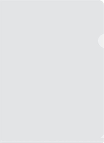 Папка-уголок Бюрократ -E310/1CLEAR A4 пластик 0.18мм прозрачный