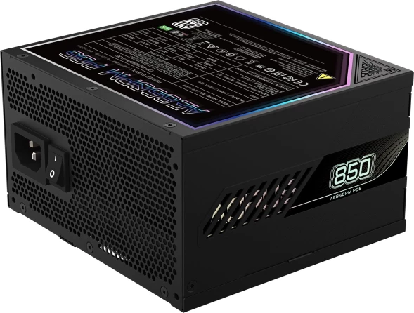 Блок питания Gigabyte ATX 850W AORUS ELITE GP-AE850PM PG5 Gen.5 80+ platinum (20+4pin) APFC 120mm fan 16xSATA Cab Manag RTL