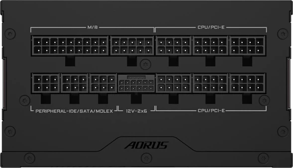 Блок питания Gigabyte ATX 850W AORUS ELITE GP-AE850PM PG5 Gen.5 80+ platinum (20+4pin) APFC 120mm fan 16xSATA Cab Manag RTL