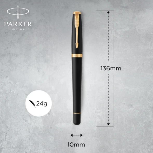 Ручка перьев. Parker Urban Core F309 (1931593) Muted Black GT F сталь нержавеющая подар.кор.