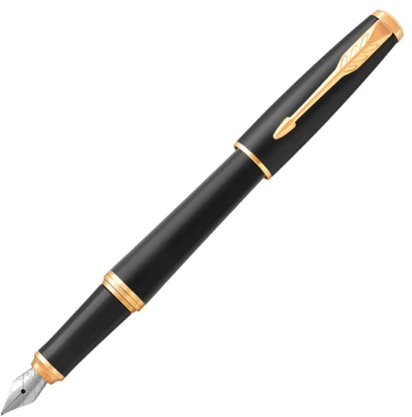 Ручка перьев. Parker Urban Core F309 (1931593) Muted Black GT F сталь нержавеющая подар.кор.