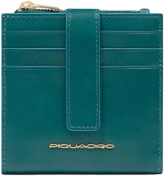 Чехол для кредитных карт Piquadro Blue Square PP6843B2R/OT3 бирюзовый натур.кожа