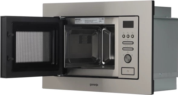 Микроволновая печь Gorenje BM201AM1X 20л. 800Вт нержавеющая сталь/черный (встраиваемая)