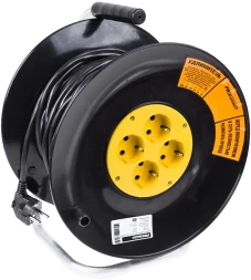 Удлинитель силовой PROconnect STANDARD (11-7606) 3x1.0кв.мм 4розет. 40м ПВС 10A катушка черный