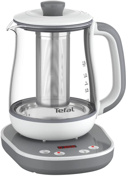 Чайник электрический Tefal BJ551B10 1.5л. 1430Вт белый корпус: стекло/пластик (7211004581)