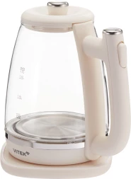 Чайник электрический Vitek VT-WK1072 1.7л. 1800Вт слоновая кость корпус: стекло