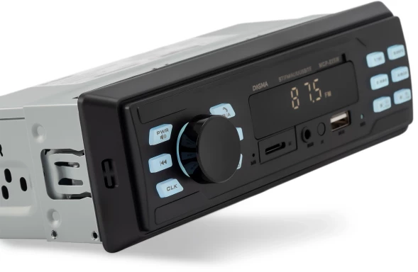 Автомагнитола Digma MCP-225W 1DIN 2x45Вт v5.0 AUX 2