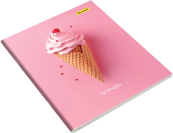 Набор тетрадей Silwerhof 48л. лин. A5 Нежность 4диз. мел.карт. вод.лак скрепка (упак.:4шт)