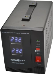 Стабилизатор напряжения Turbosky AVR-1500VA 1.5кВА однофазный черный