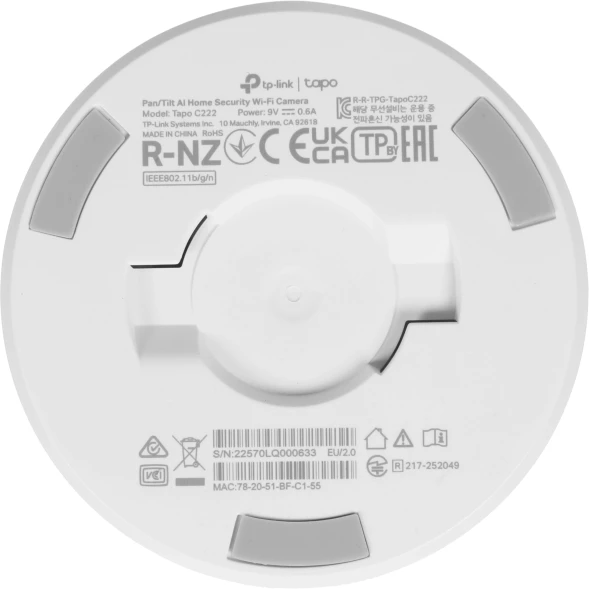 Камера видеонаблюдения IP TP-Link Tapo C222 Wi-Fi 4-4мм цв. корп.:белый