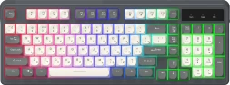 Клавиатура Оклик 731G серый/белый USB for gamer LED