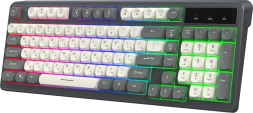 Клавиатура Оклик 731G серый/белый USB for gamer LED