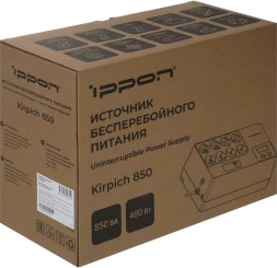 Источник бесперебойного питания Ippon Kirpich 850 480Вт 850ВА черный