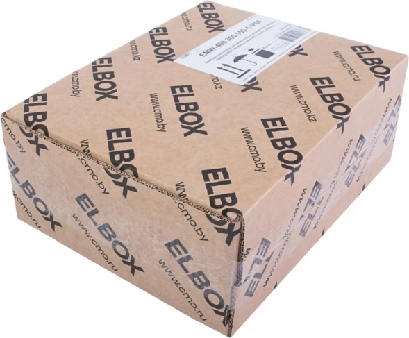 Шкаф электротехнический Elbox EMW-400.400.150-1-IP66 монтаж.пан. одноствор. настенный 400мм 400мм 150мм 135мм IP66 IK10 несъемн.бок.пан. 50кг серый металл уличный всепогодный антиванадальный