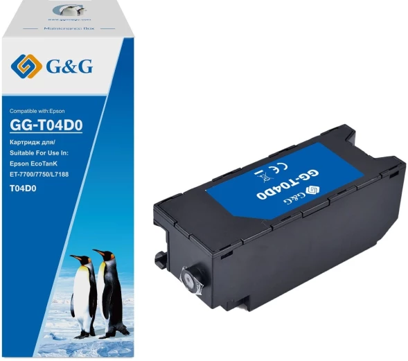Бункер G&amp;amp;G GG-T04D0 (T04D0 емкость для отработанных чернил) для Epson EcoTanK ET-7700/7750/L7188