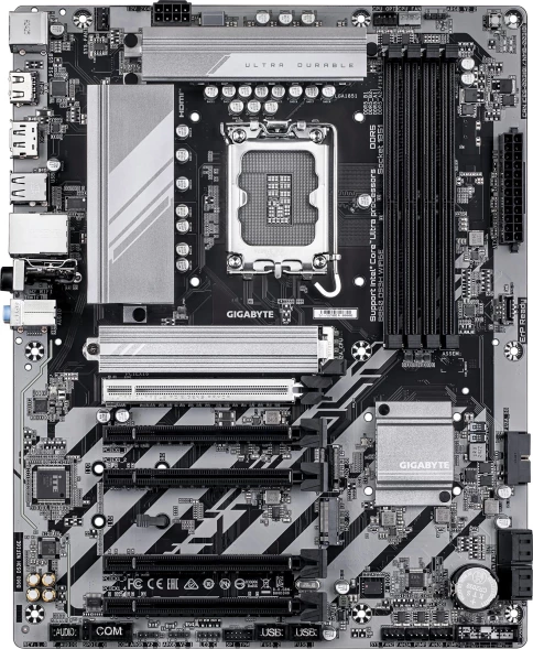 Материнская плата Gigabyte B860 DS3H WIFI6E Soc-1851 Intel B860 4xDDR5 ATX AC`97 8ch(7.1) 2.5Gg RAID+HDMI+DP