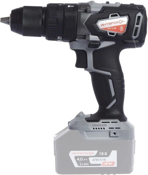 Дрель-шуруповерт Интерскол ДАУ-13/18В (без АКБ и ЗУ) аккум. патрон:быстрозажимной (кейс в комплекте) (574.0.0.70)