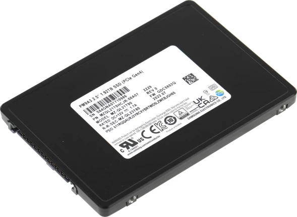 Накопитель SSD Samsung PCIe 4.0 x4 1920GB MZQL21T9HCJR-00A07 PM9A3 1 DWPD OEM