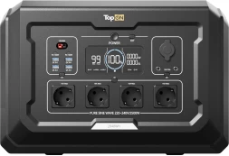 Электростанция портативная TopON TOP-X2500 640000mAh 16A QC3.0/PD2.0 6xUSB черный/оранжевый (103504)