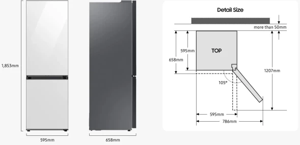 Холодильник Samsung RB34C600ESA/EF 2-хкамерн. серебристый инвертер