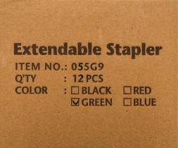 Степлер Kw-Trio 055G9GREEN 24/6 26/6 (20листов) снижение усилия зеленый 100скоб металл коробка