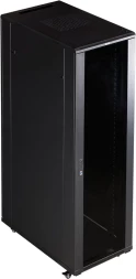 Шкаф коммутационный Lanmaster (TWT-CBB-37U-6X10-P1) напольный 37U 600x1000мм пер.дв.перфор. задн.дв.перфор.2-хст. 800кг черный 926мм 95кг 1833мм IP20 сталь
