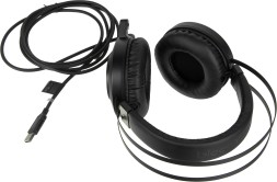 Наушники с микрофоном A4Tech Bloody G521 черный 2.3м мониторные USB оголовье (G521 (BLACK))