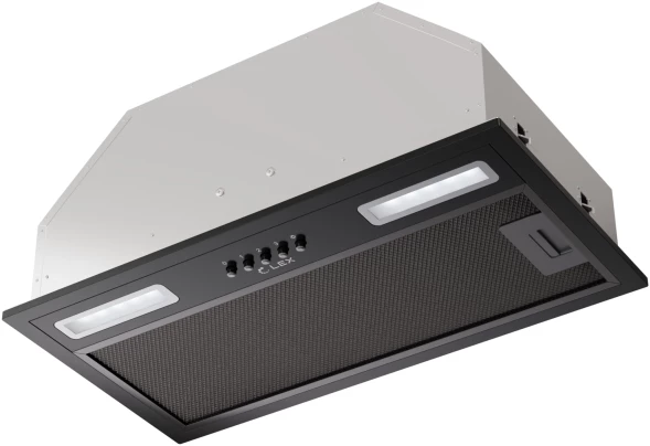 Вытяжка встраиваемая Lex Hyper 600 Light BBL черный управление: кнопочное (1 мотор)