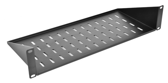 Полка стационарная ЦМО МС-30-9005 2U нагр.:15кг. 19&amp;quot; 300мм черный (упак.:1шт)