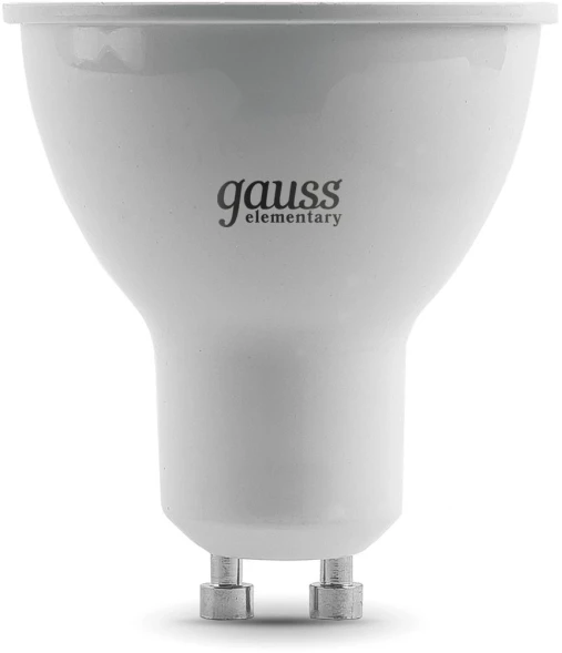 Лампа светодиодная Gauss Elementary 13631 11Вт цок.:GU10 софит 180B 6500K св.свеч.бел.хол. MR16 (упак.:1шт)