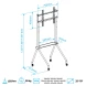 Стойка для телевизора Kromax OMEGA-13 черный 32&amp;quot;-70&amp;quot; макс.50кг напольный
