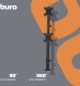 Кронштейн для мониторов ЖК Buro M063 черный 17&amp;quot;-27&amp;quot; макс.8кг крепление к столешнице поворот и наклон