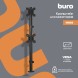 Кронштейн для мониторов ЖК Buro M063 черный 17&amp;quot;-27&amp;quot; макс.8кг крепление к столешнице поворот и наклон