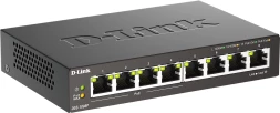 Коммутатор D-Link DGS-1008P DGS-1008P/F3A (L2) 8x1Гбит/с 4PoE+ 60W неуправляемый